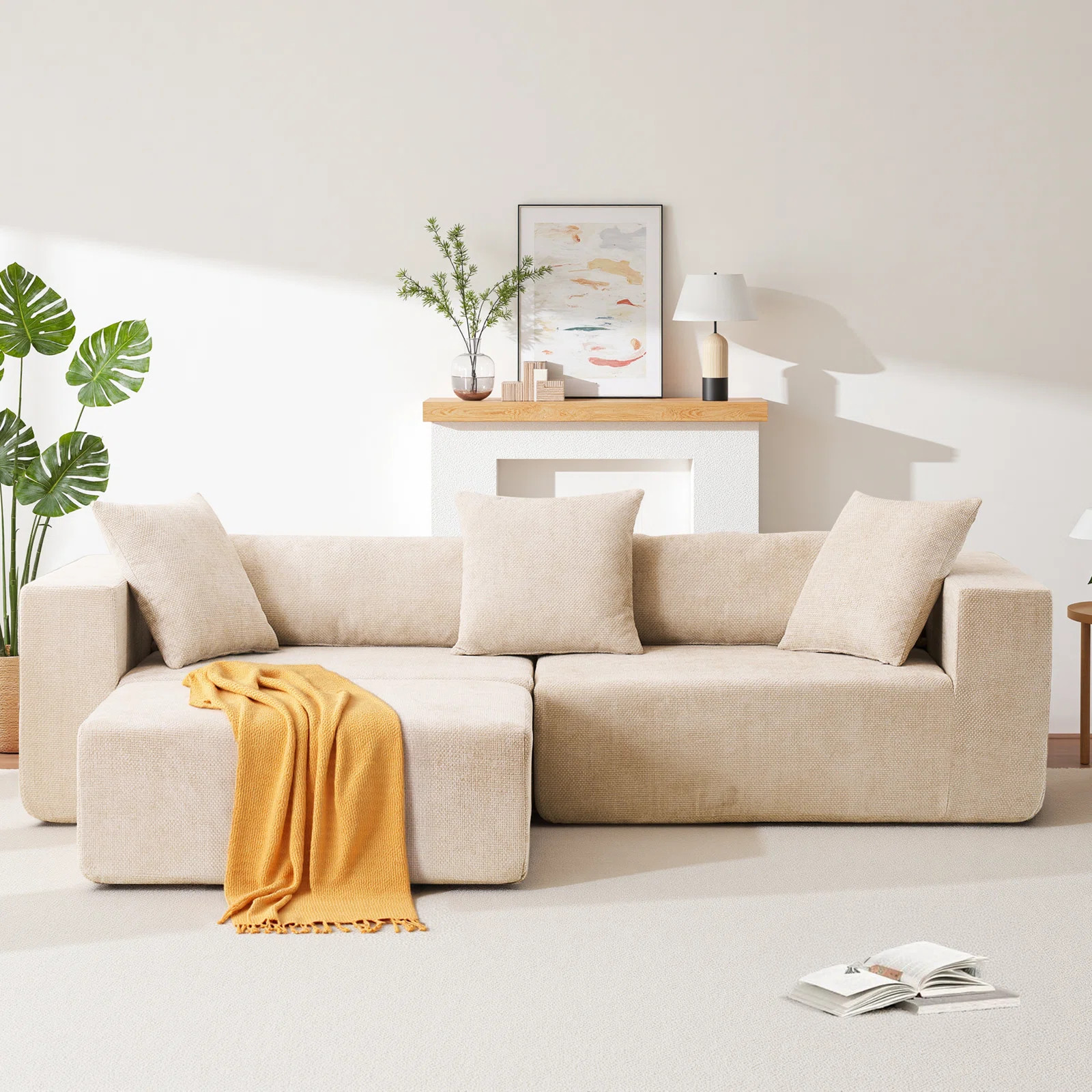 Sectional Couch For Living Room Modular L-shaped SofaByLatitude Run®4.0Rated 4 out of 5 stars.1 ... | Wayfair North America