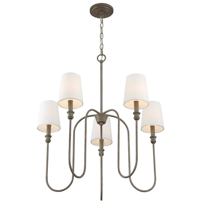 Collette 5 - Light Shaded Classic / Traditional Chandelier | Wayfair North America