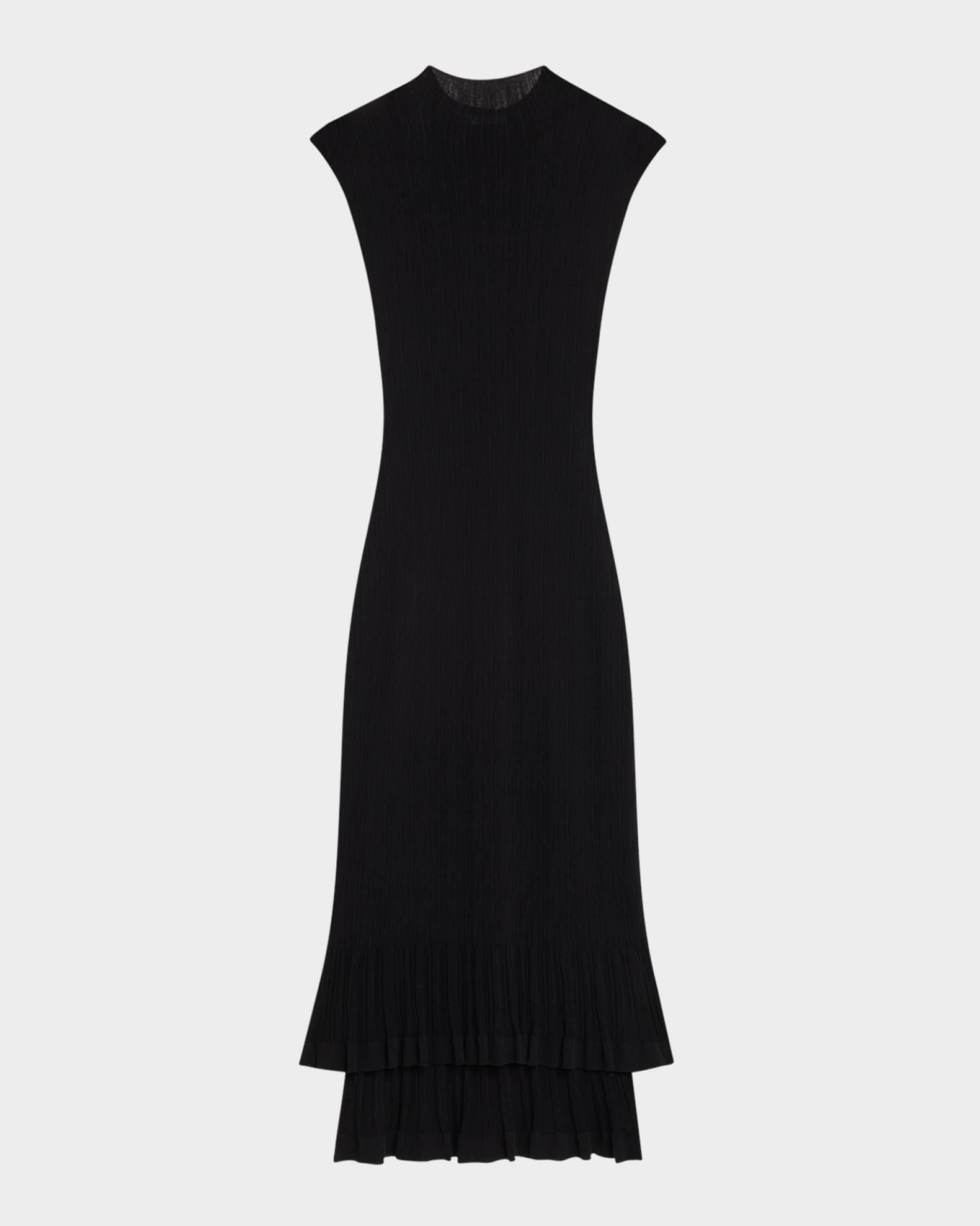 A.L.C. Kennedy Mock-Neck Plisse Dress | Neiman Marcus
