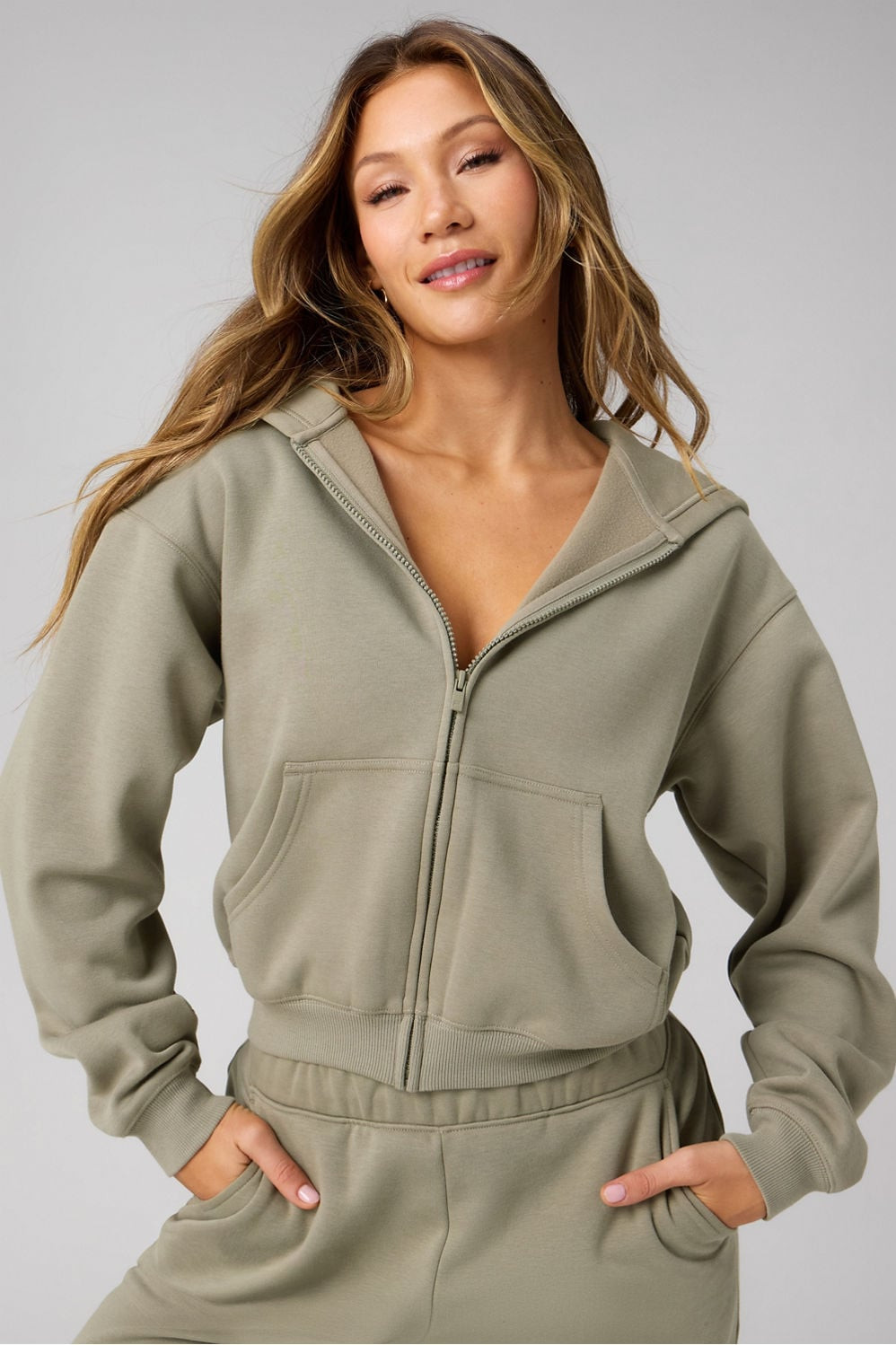 Cozy Fleece Full Zip Hoodie | Fabletics