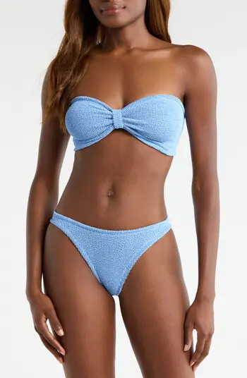 Jean Crinkle Bandeau Two-Piece Swimsuit | Nordstrom