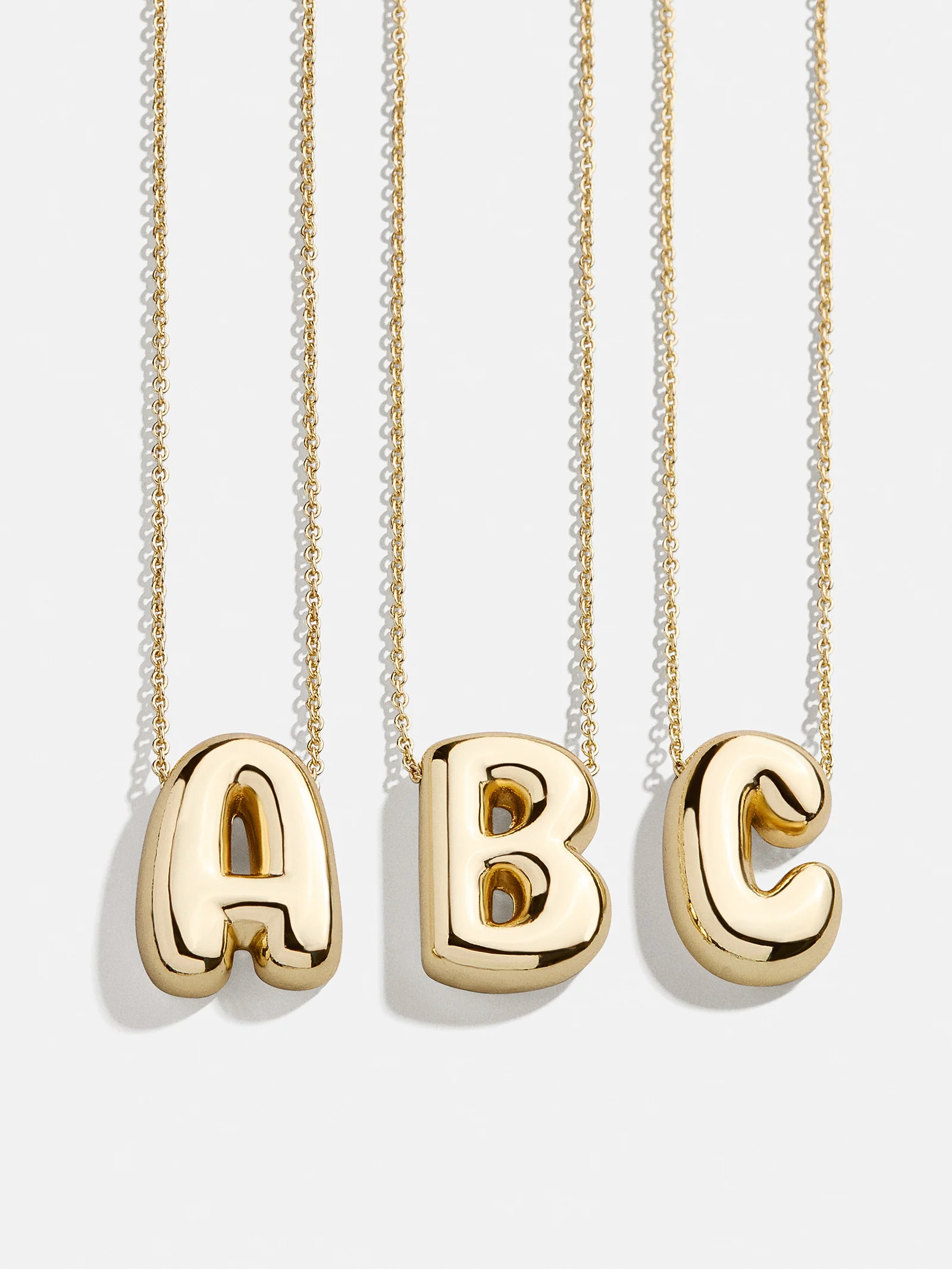 Kids' Bubble Initial Necklace - Gold | BaubleBar