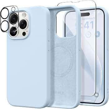 GONEZ for iPhone 15 Pro Case Compatible with Magsafe, [2X Screen Protector + 2X Camera Lens Prote... | Amazon (US)