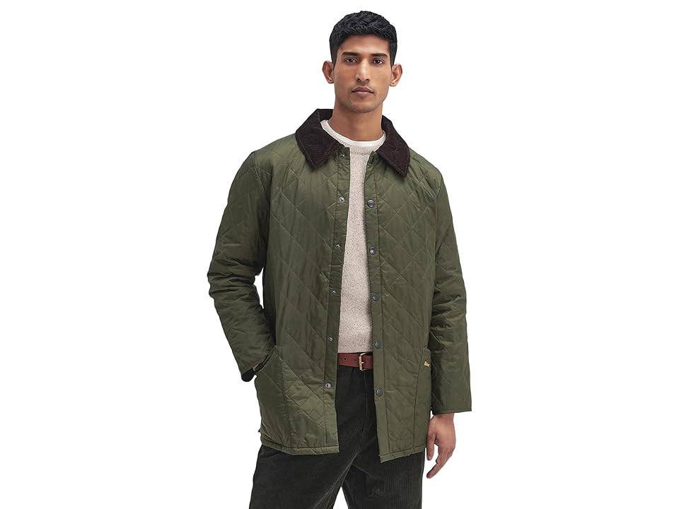 Barbour Barbour Heritage Liddesdale Quilted Jacket (Olive) Men's Clothing | Zappos