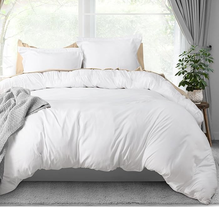 Utopia Bedding Duvet Cover King Size - 3 Piece with Zipper Closure - 1 Comforter Cover 104X90 Inc... | Amazon (US)