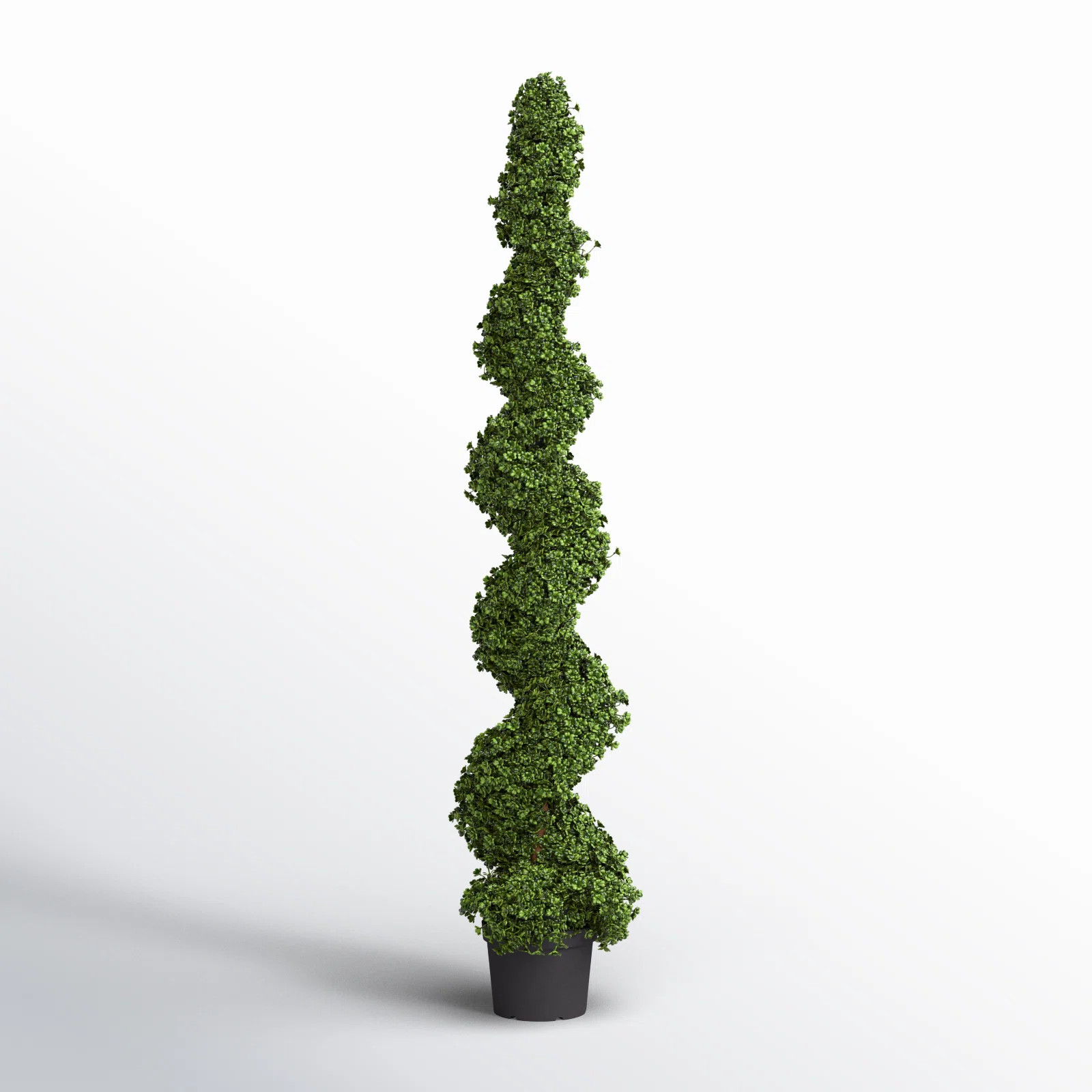 Artificial Potted Green Boxwood Spiral Tree | Birch Lane
