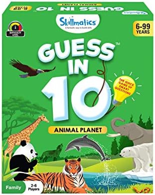 Skillmatics Card Game : Guess in 10 Animal Planet | Easter Gifts for 6 Year Olds and Up | Super F... | Amazon (US)