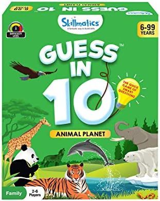 Skillmatics Card Game : Guess in 10 Animal Planet | Gifts for 6 Year Olds and Up | Quick Game of ... | Amazon (US)