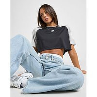 New Balance Logo Crop Football T-Shirt - Black - Womens | JD Sports (UK)