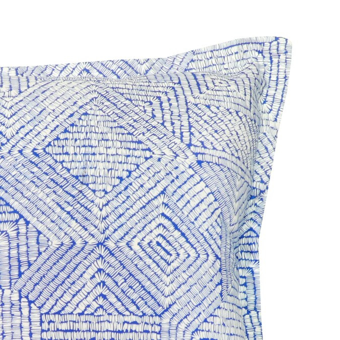 allen + roth Geometric Large Blue Tide Square Throw Pillow Lowes.com | Lowe's