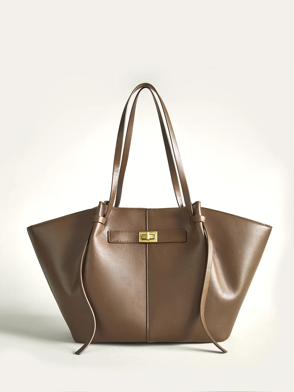 Oversized PU Leather Tote Bag | Commense
