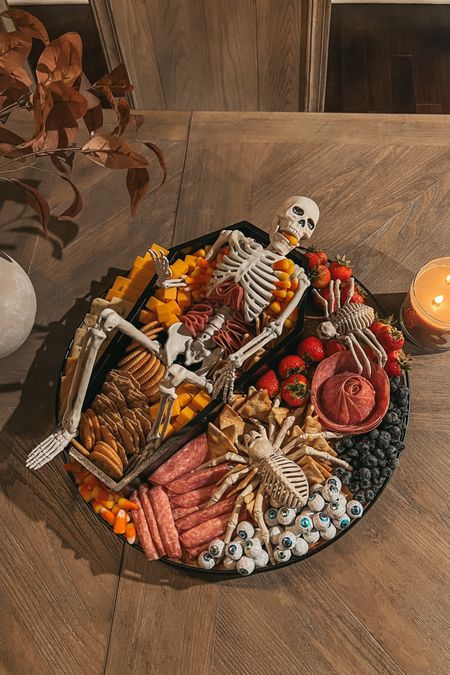 Easy skeleton charBOOterie 💀 Save this easy Halloween charcuterie board for your upcoming Halloween party ☠️🕷️  

Our skeleton is backkkk!! This year he deserved a coffin and spiders. Linking the exact skeleton, spiders, coffin and charcuterie board! 
-
-
-
-
#halloween #charcuterieboard #halloweenparty #spooky #fallinspo #halloweenhome #charcuterie #halloweentime #halloween2023 #halloweenideas #snackideas #halloweendecor #halloweenfood #halloweenfoodideas #foodideas #seasonaleating #lifestyleblogger #salamirose #spidercharcuterie #charcuterieboards #charcuterieplatter #skeletoncharcuterie 

#LTKparties #LTKHalloween #LTKSeasonal