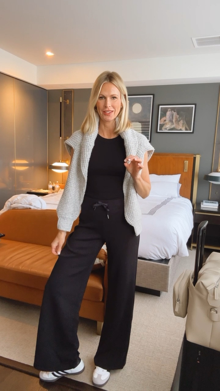 Travel outfit. Spanx wide leg pant. Target tank  

#LTKitbag #LTKworkwear #LTKtravel