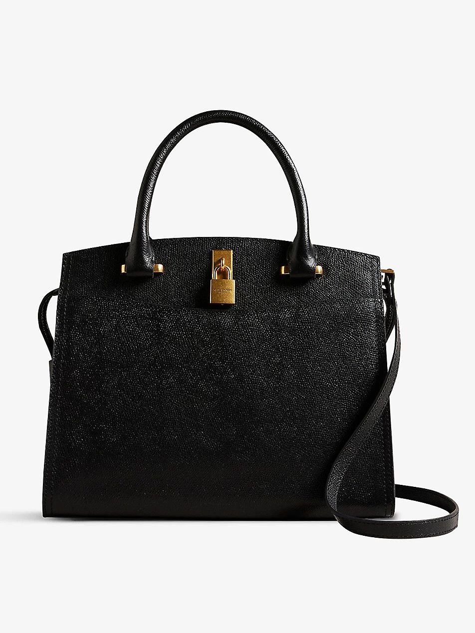 Myfair leather top-handle bag | Selfridges