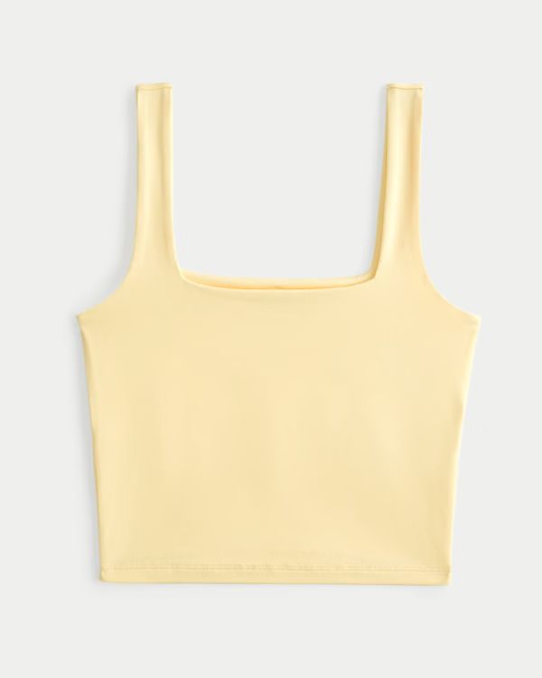 Soft Stretch Seamless Fabric Square-Neck Tank | Hollister (US)