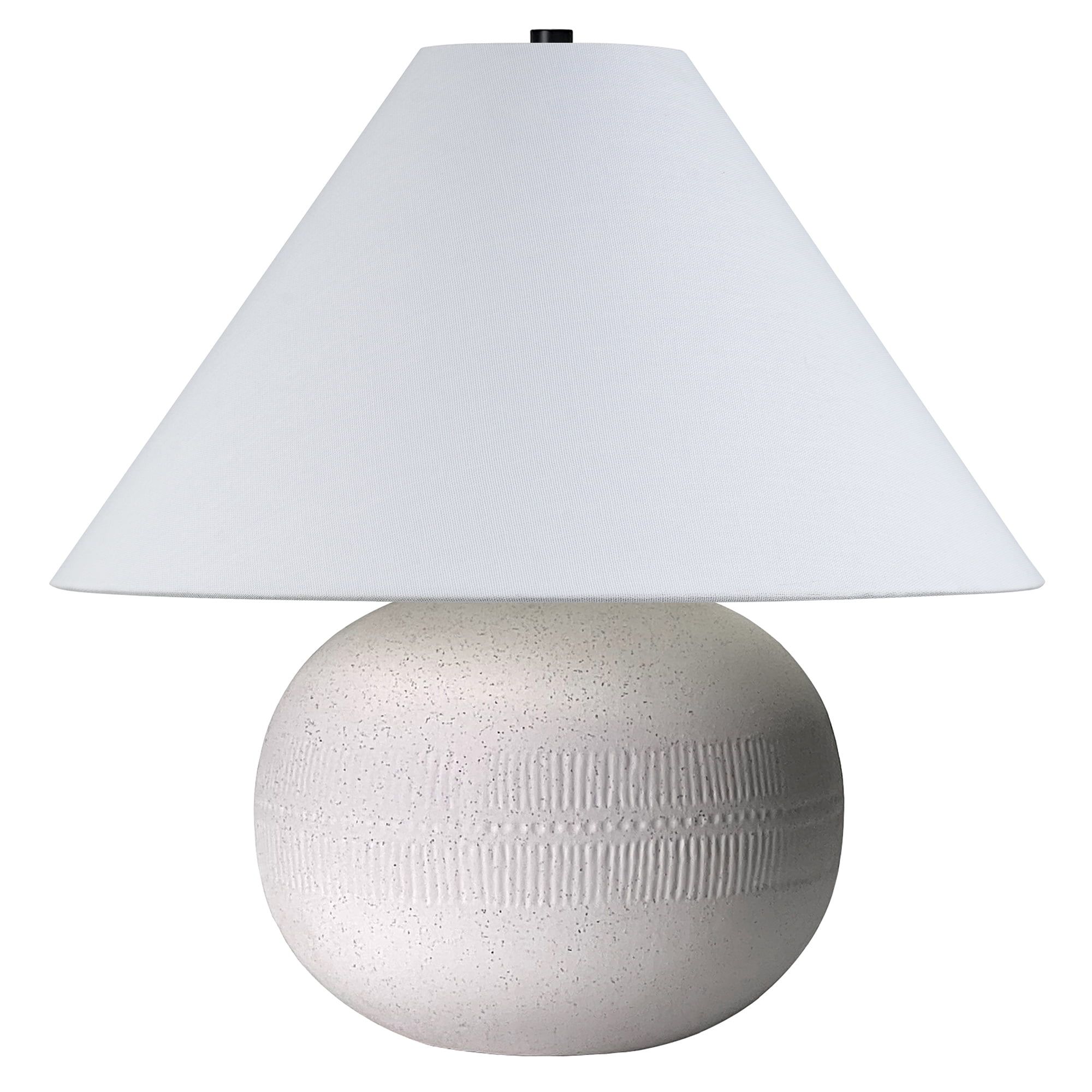 Evelyn&Zoe Willa 18.33" Modern Ceramic Table Lamp with White Cone Fabric Shade | Walmart (US)