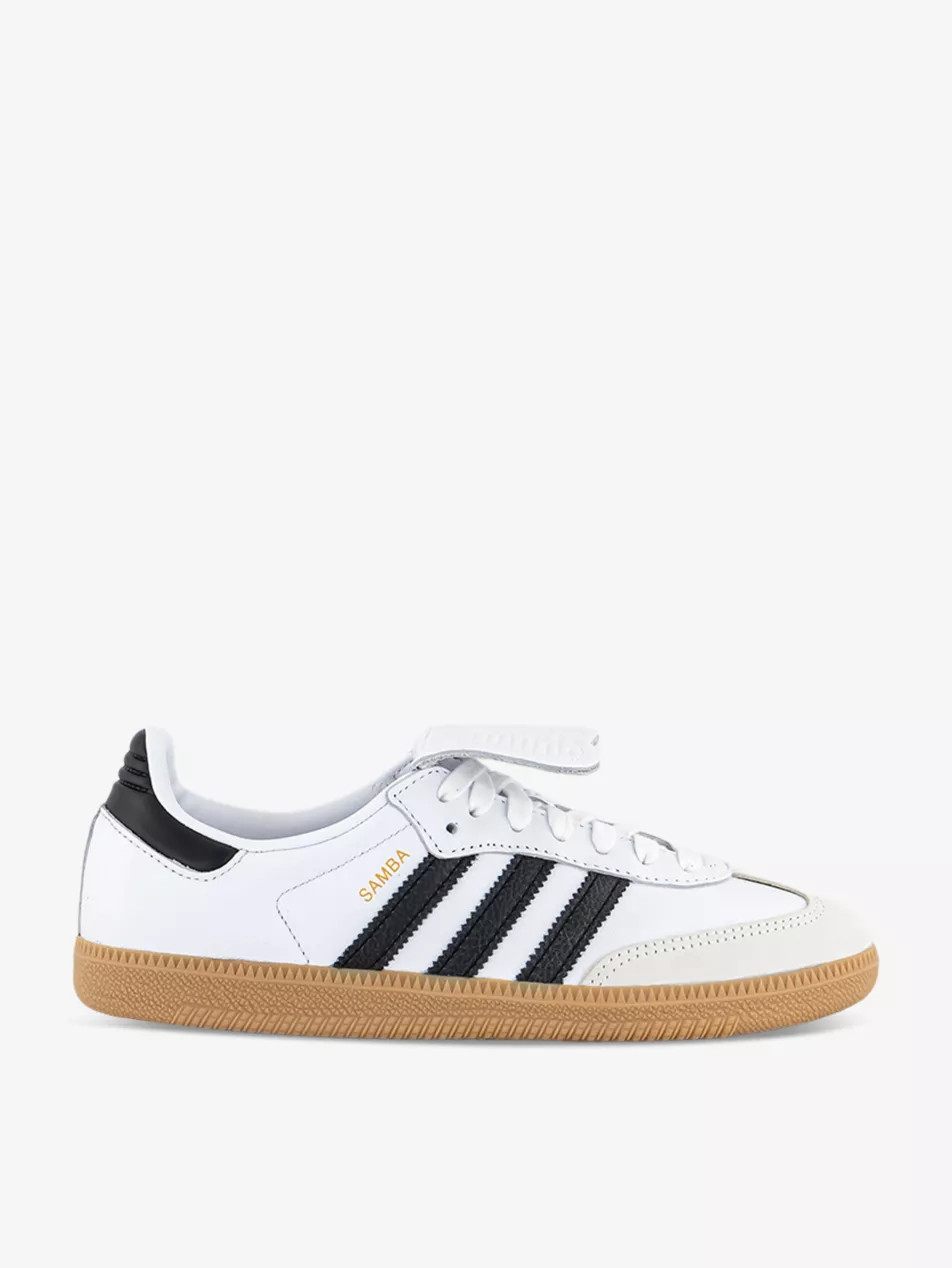 Samba LT branded leather low-top trainers | Selfridges