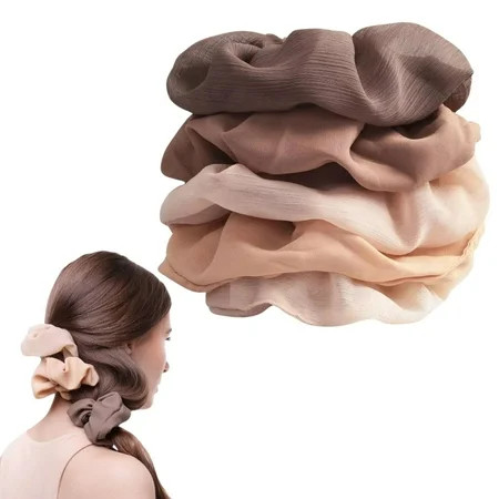 Kitsch Crepe Scrunchies for Adult Red 5 Pack | Walmart (US)