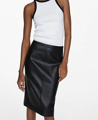 Mango Women's Regular Pencil Skirt - Macy's | Macy's