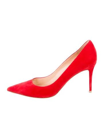 Gianvito Rossi Suede Pointed-Toe Pumps | The Real Real, Inc.