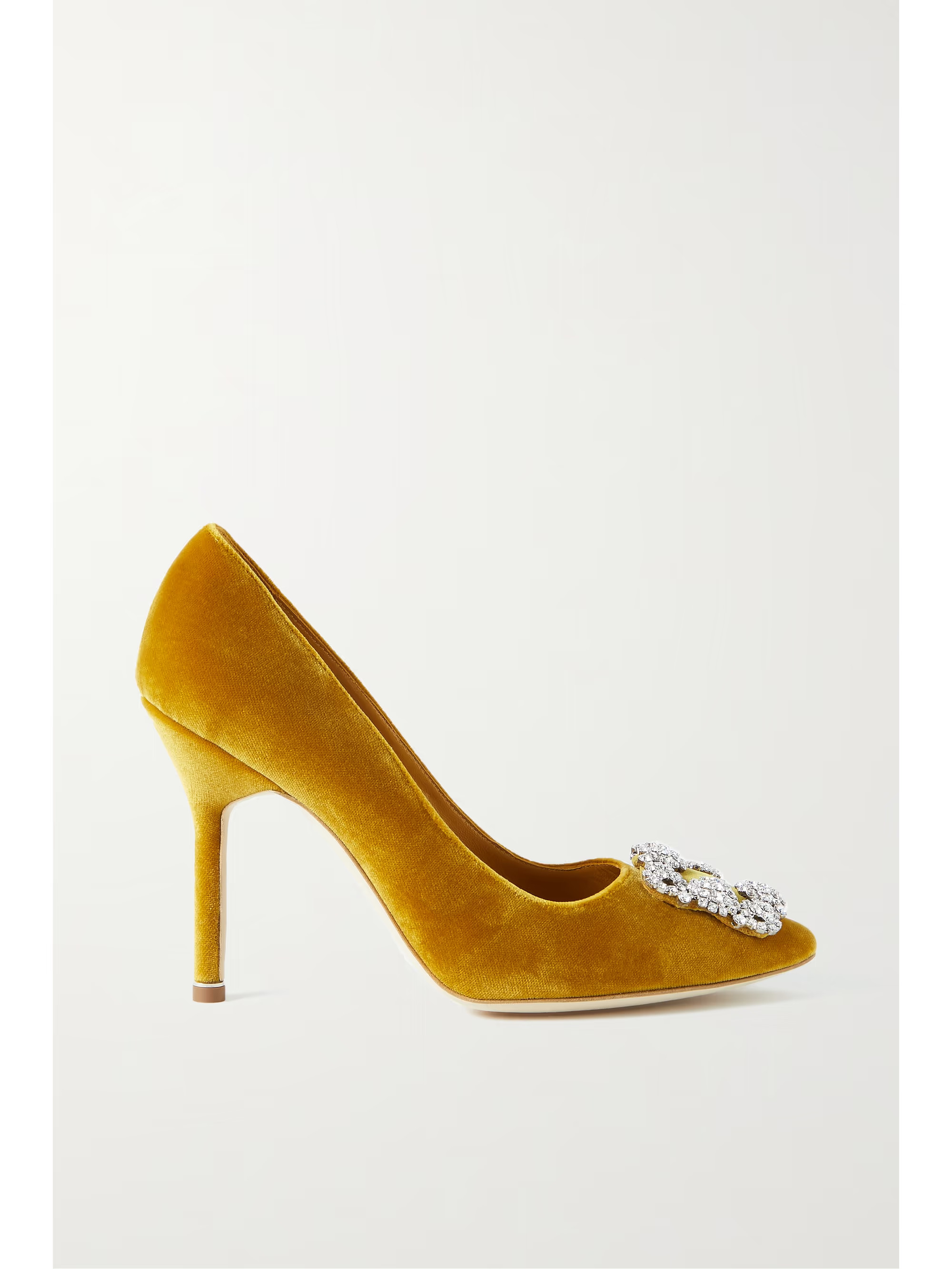 Hangisi 105 embellished velvet pumps | NET-A-PORTER (US)