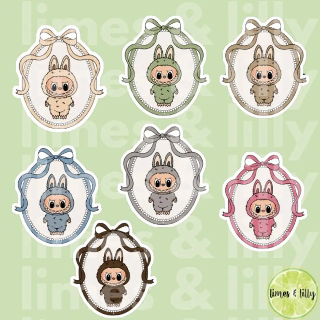 The Monsters Macaron Little Trinkets Vinyl Sticker | Coquette Bow Girly | Kindle Stickers | Trend... | Etsy (US)