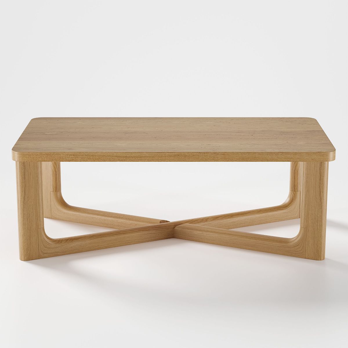 Neutypechic Wood Grain Tabletop Rectangle Coffee Table for Living Room | Target