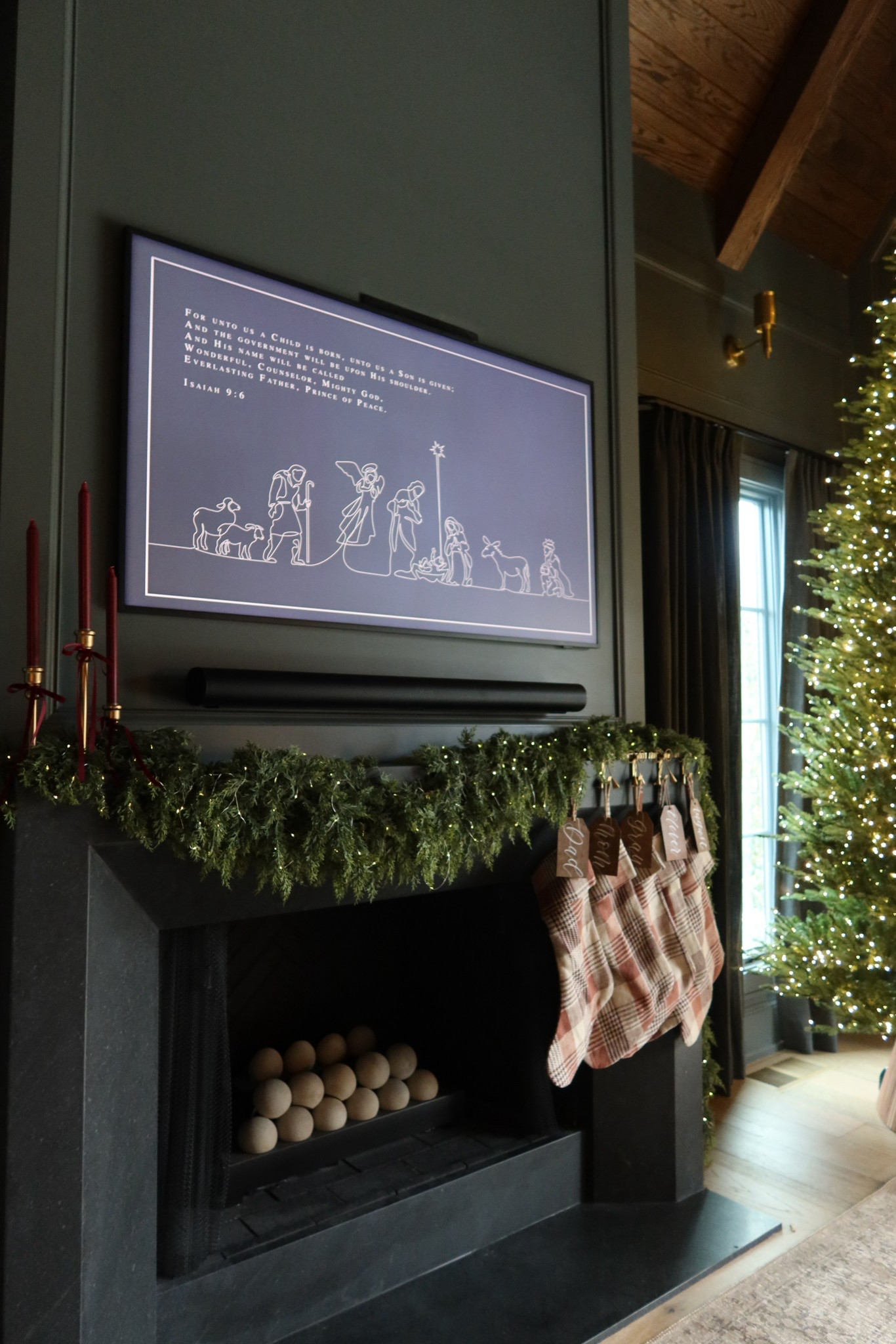 Can’t stop with this garland- top holiday find this year! Added some to this window & our kitchen hood + some red ribbon for a festive touch. So thick & it drapes beautifully!! Great price point for such amazing quality 🙌🏻 

#LTKFindsUnder100 #LTKHome #LTKHoliday