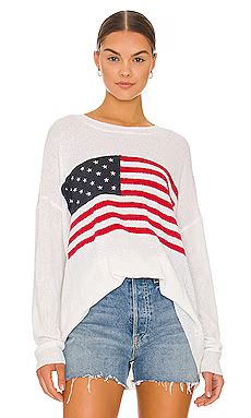 Show Me Your Mumu Woodsy Sweater in American Flag Print from Revolve.com | Revolve Clothing (Global)