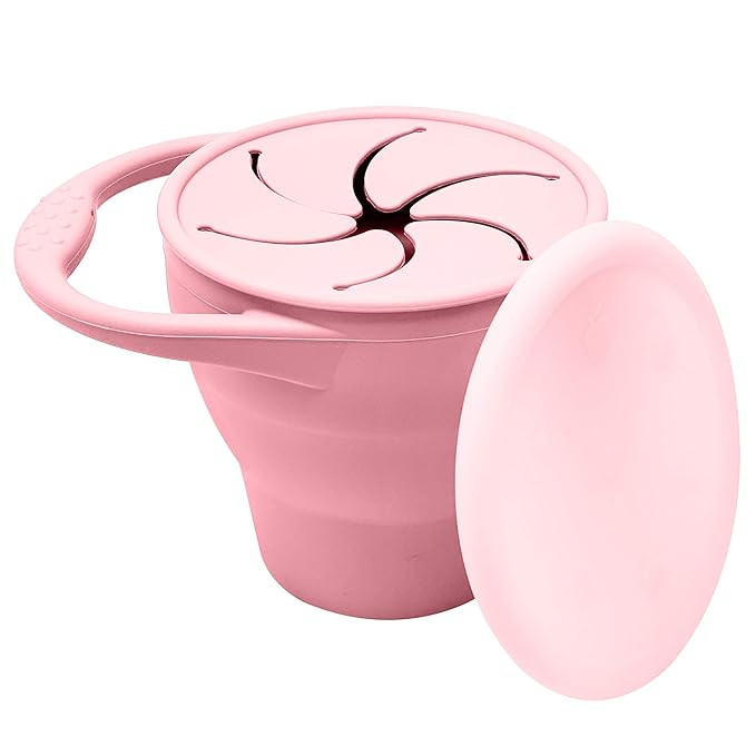 BraveJusticeKidsCo | Snack Attack Snack Cup | Collapsible Silicone Snack Container | Toddler and ... | Amazon (US)
