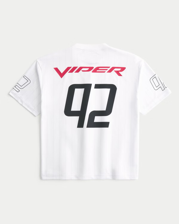 Men's Boxy Dodge Viper Graphic Soccer Jersey | Men's Graphics Shop | HollisterCo.com | Hollister (US)