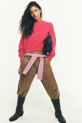 The Goldie Cashmere Long-Sleeve Crew-Neck Sweater | Anthropologie (US)