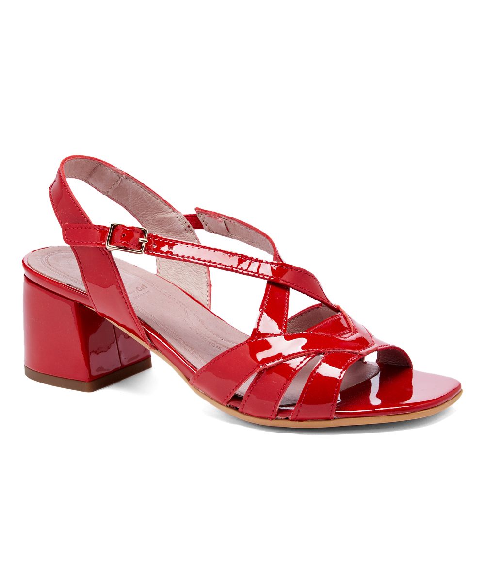 Wonders Women's Sandals CHAROL - Red Leather Sandal - Women | Zulily