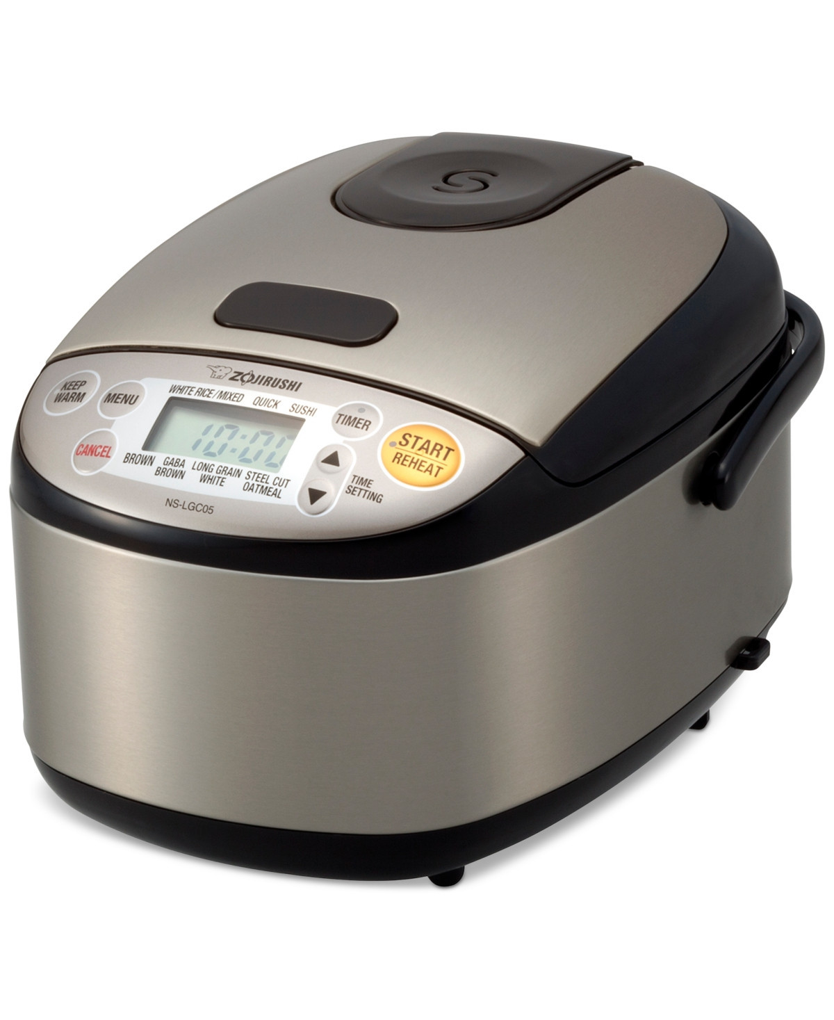 Zojirushi Ns-LGC05XB Micom 3-Cup Rice Cooker - Stainless Black | Macy's
