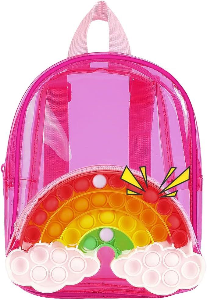 CarJoy Pop Fidget Backpack Fidget Toys, Rainbow Pop Bubble Fidget Design, Toddler Backpack for Gi... | Amazon (US)
