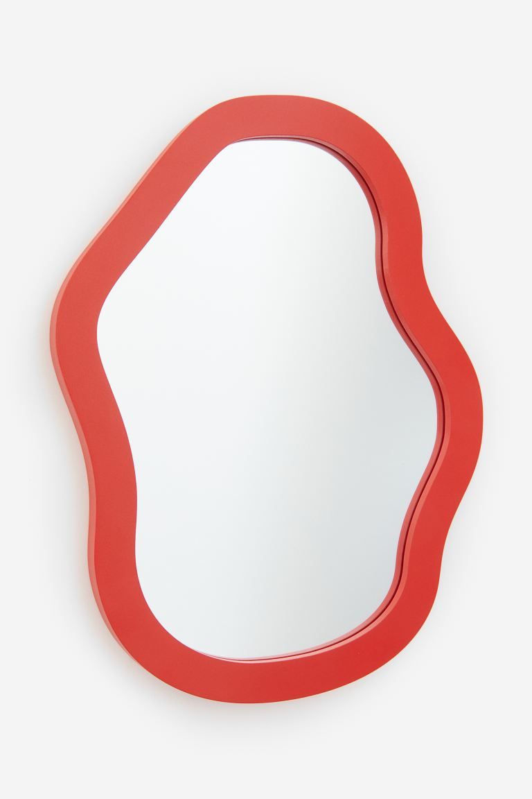 Asymmetric Mirror - Bright red - Home All | H&M US | H&M (US + CA)