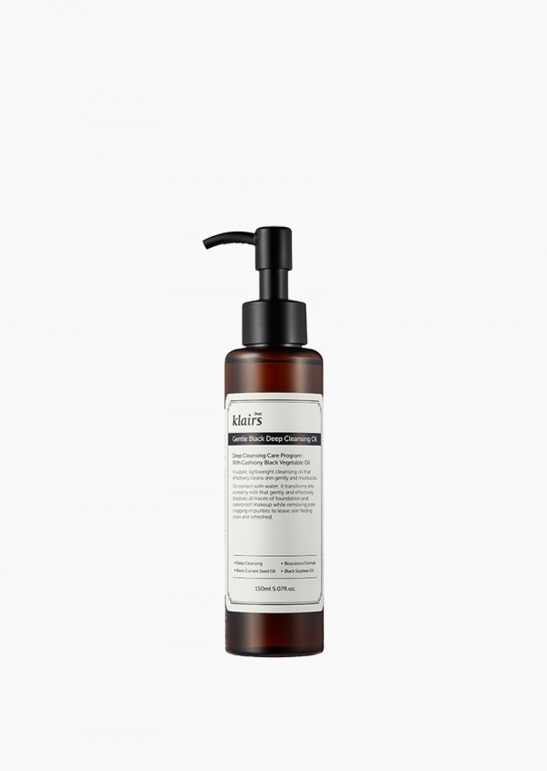 Gentle black deep cleansing oil -  Klairs | MiiN Cosmetics IT