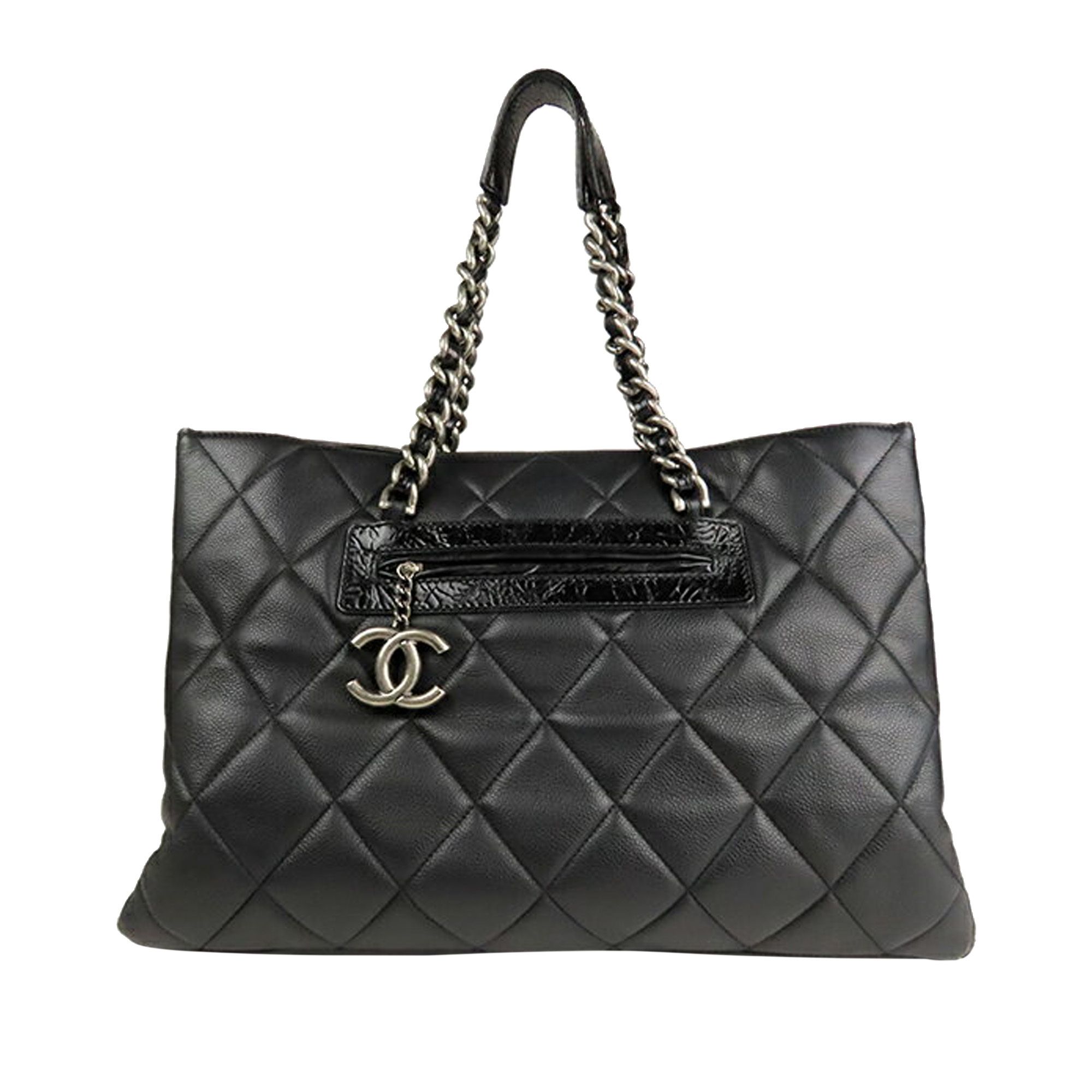 Pre-Owned Chanel Timeless Soft Tote Bag Caviar Leather Black | Walmart (US)