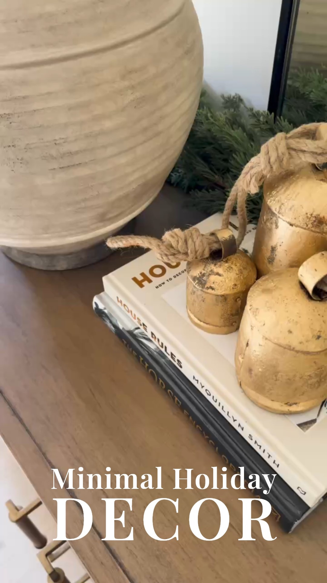 🎄 Ready to create a holiday entryway that feels designer-curated from the moment you step inside?
This vignette features an arched mirror, ribbed console, holiday bells, greenery garland, sculptural pottery, framed art, and tone-on-tone textures that bring together sophistication and seasonal charm effortlessly.

#porcheandco #christmasentryway #holidayhomestyle #greenerygarlanddecor #modernentrywaydesign #sculpturalvase #woodconsoleinspo #neutralholidayvignette #seasonaldecorideas #cozychristmaslook

Do you want to bring our dreamy Modern Classic style interior design into your own home? 🏡 You’re in luck! Reserve our Online Interior Design packages today -> https://porcheandco.com/edesign ✨ We can’t wait to work with you & design your home with #porcheandco



#LTKSeasonal #LTKHoliday #LTKHome