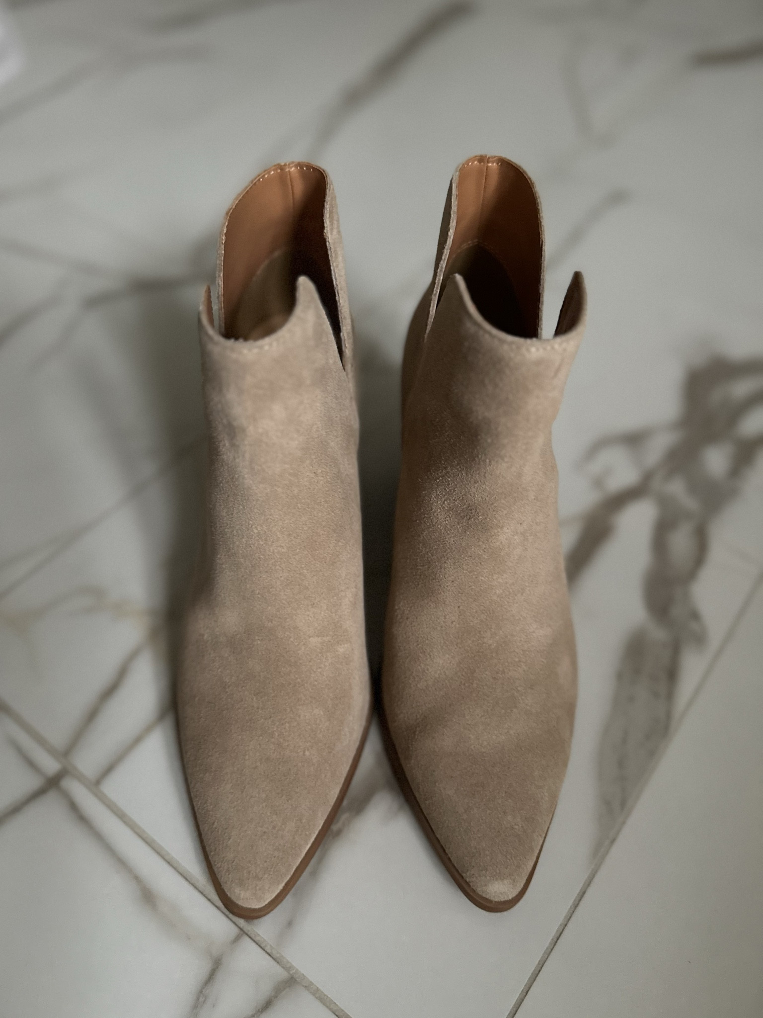 Under $50! 10/10 in comfort and fit. Perfect height that works with any length jeans/pants. Color options: black, tan camel or saddle. Mine are tan camel, size 8.5 TTS

#LTKsalealert #LTKshoecrush #LTKover40