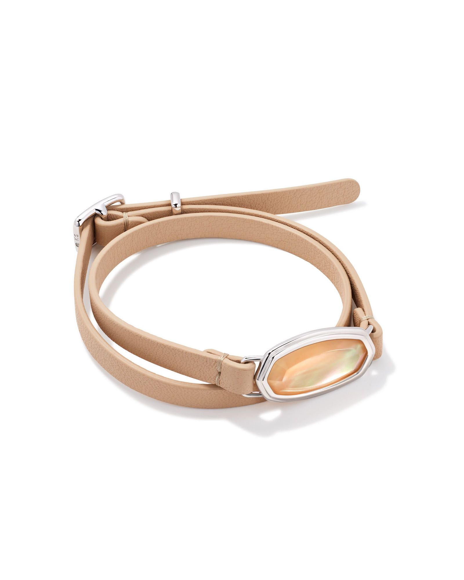 Framed Dani Silver Wrap Bracelet in Golden Abalone | Kendra Scott | Kendra Scott