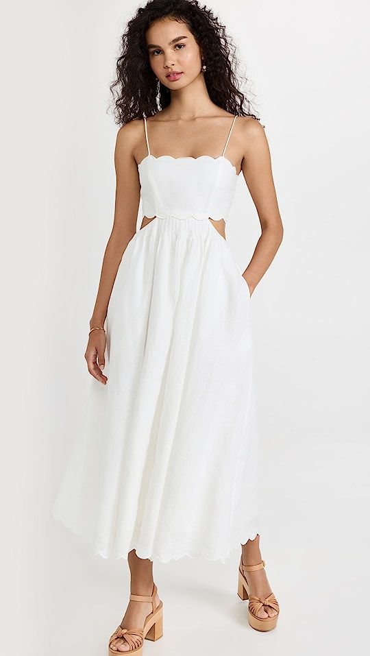 Jude Scallop Midi Dress | Shopbop