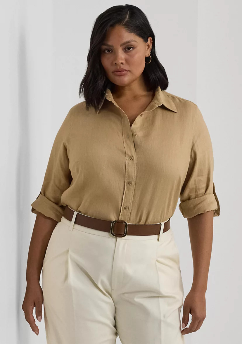 Plus Size Linen Shirt | Belk
