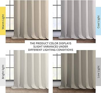 HPD Half Price Drapes Faux Linen Room Darkening Curtains - 96 Inches Long Luxury Linen Curtains f... | Amazon (US)