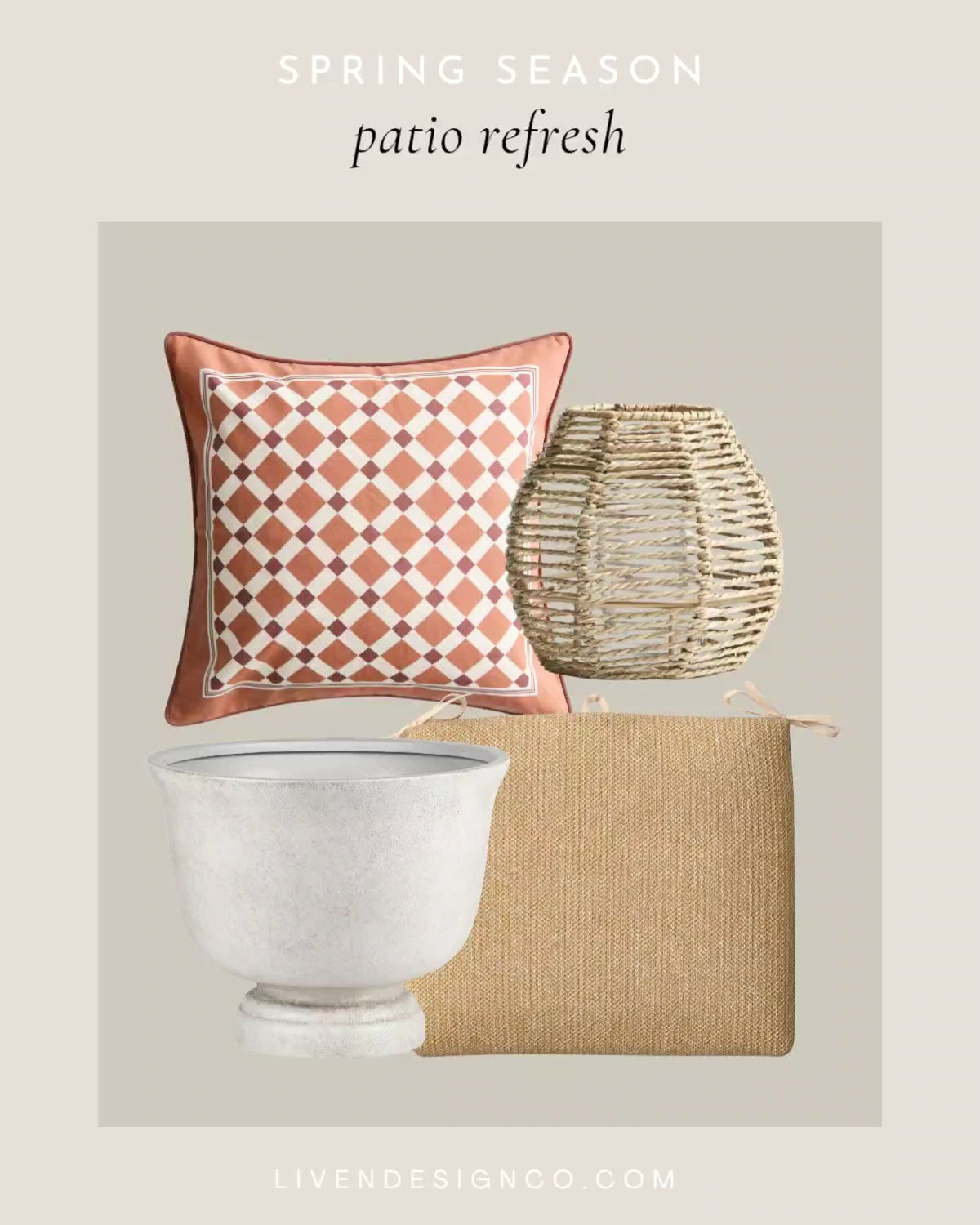 Patio refresh. Patio decor. Outdoor decor. Outdoor pillows. Outdoor planter. Outdoor cushions. Woven lanterns. 

#LTKSeasonal #LTKHome #LTKSaleAlert