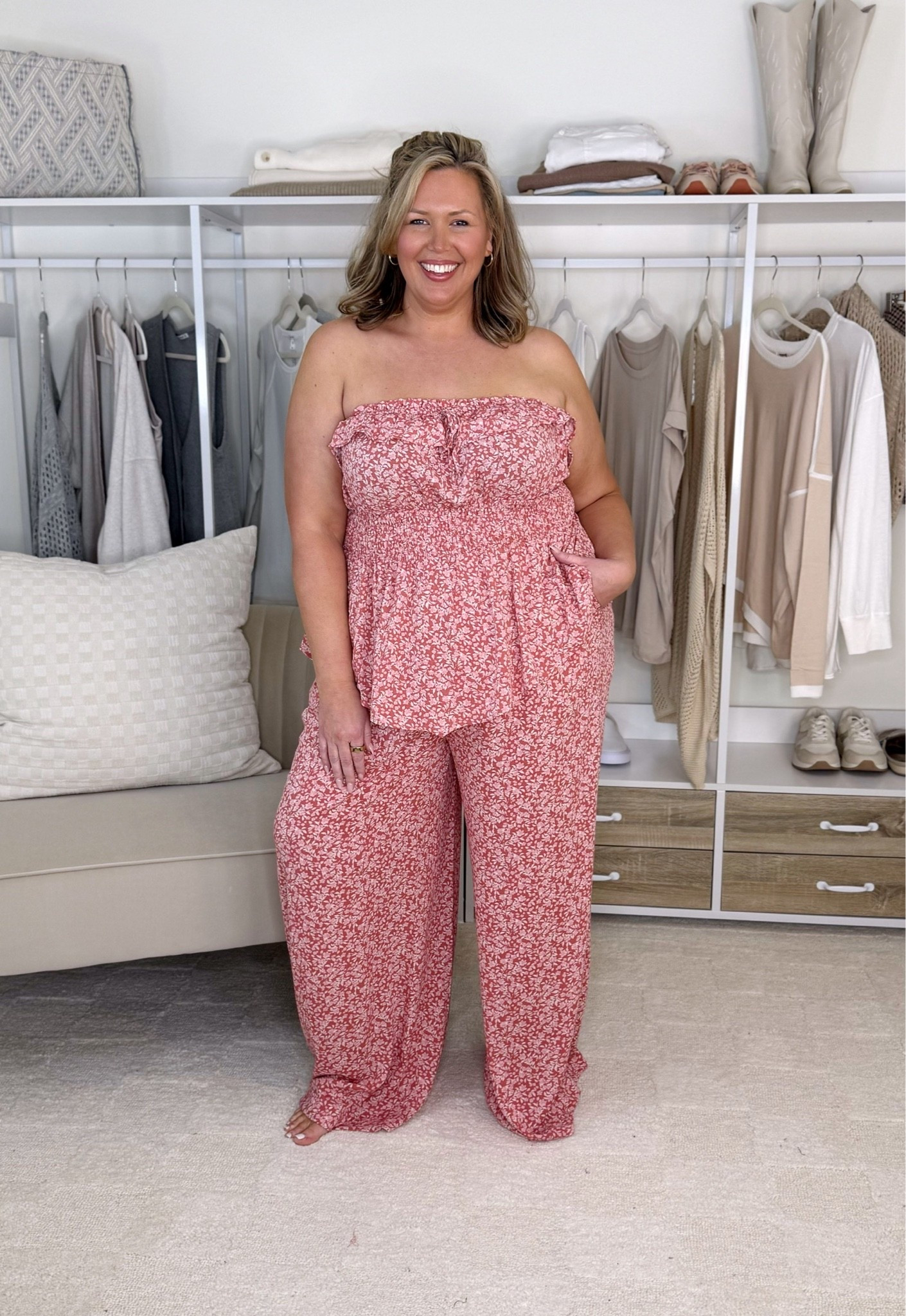 Wearing an 18/20 in everything here! Shorts are size 20! For the jumpsuit, if you’re not high waisted you’re good in your regular size but if you are like me, you’ll want a size up! Plus size fashion everyday outfit ideas trendy fashion ootd lane bryant haul midsize fashion mom style

#LTKSeasonal #LTKPlusSize #LTKMidsize