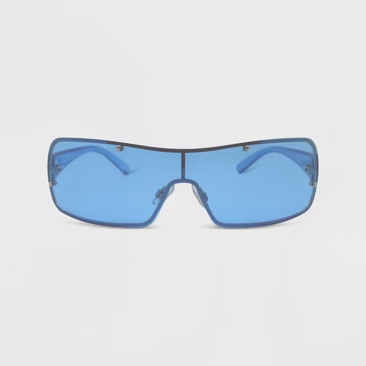 Women's Rimless Wrap Shield Sunglasses - Wild Fable™ | Target