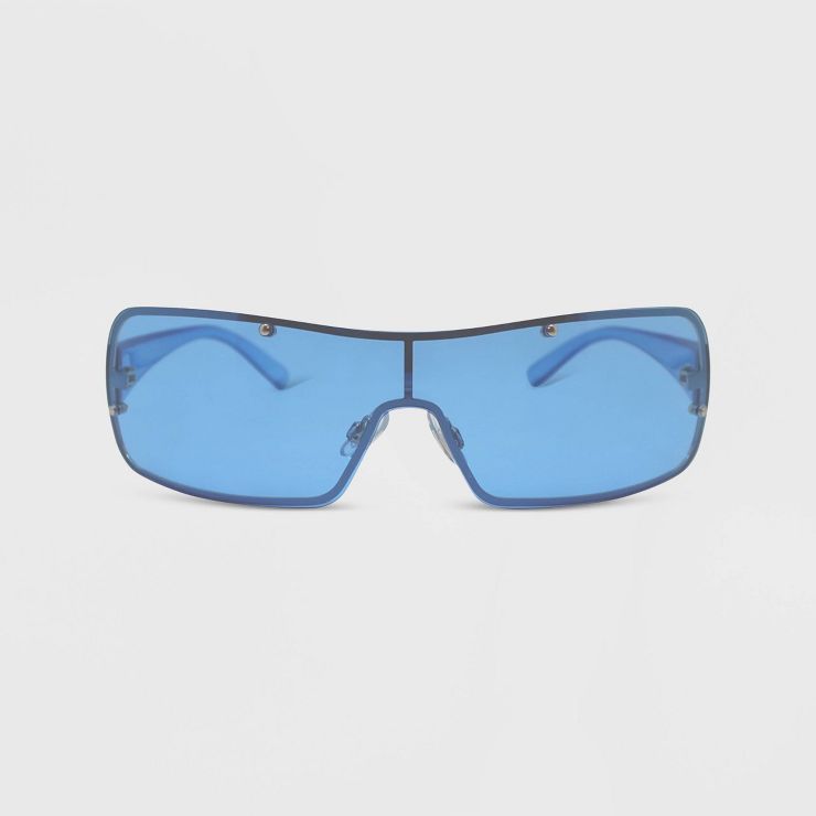 Women's Rimless Wrap Shield Sunglasses - Wild Fable™ | Target