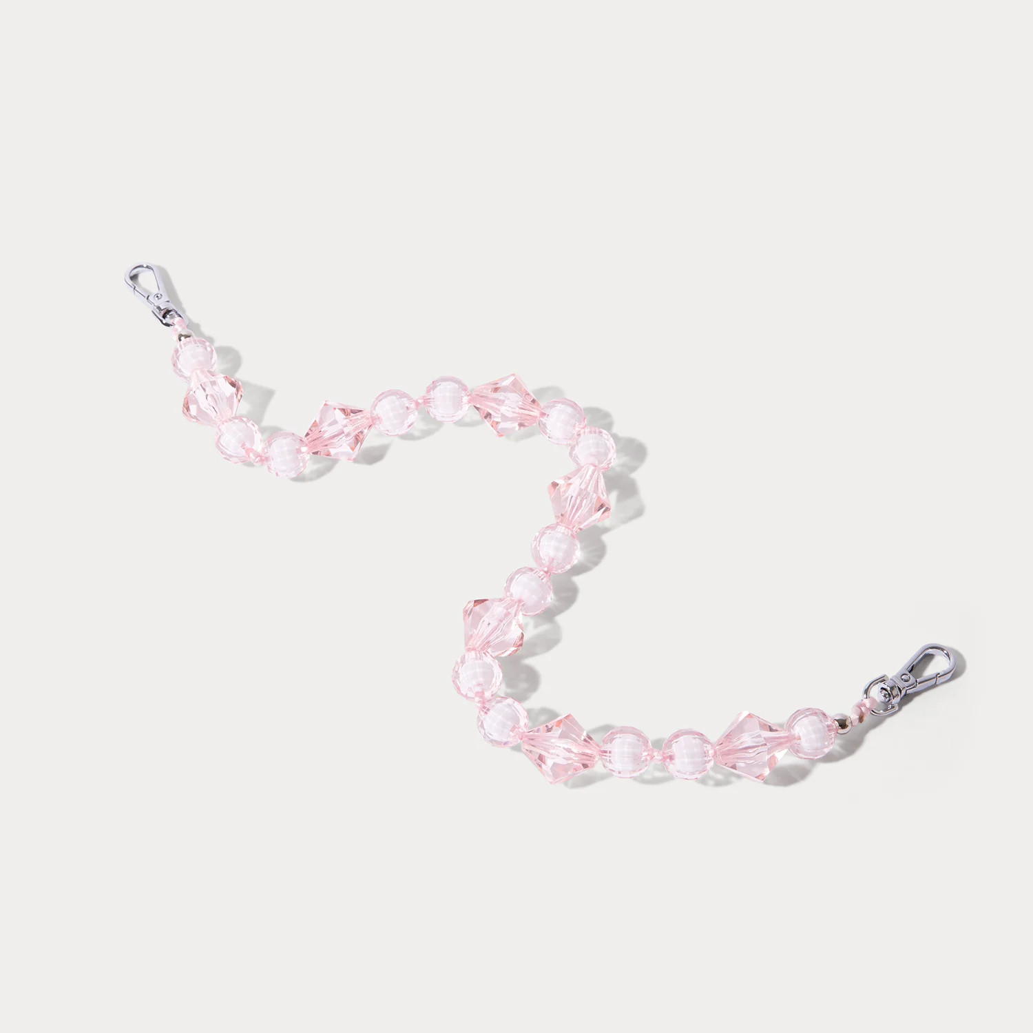 Brandi Wristlet - Pastel Pink/Silver | Bandolier