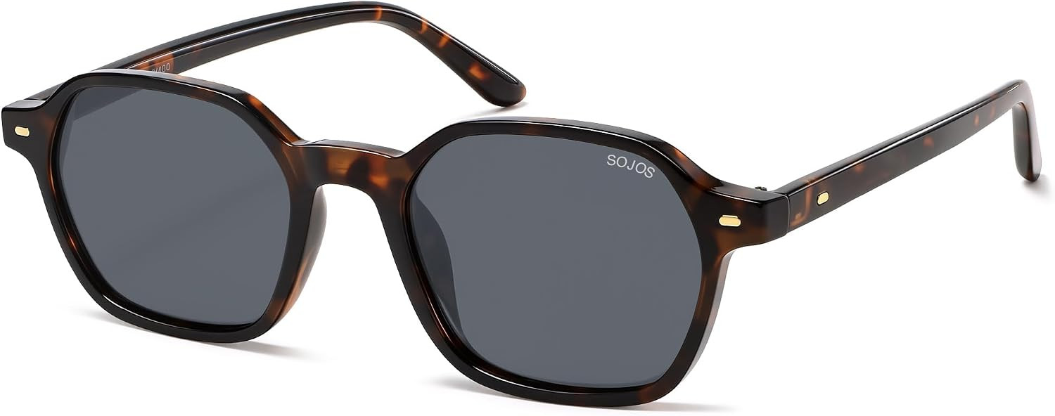 SOJOS Retro Square Polarized Sunglasses Womens Men SJ2674 | Amazon (US)